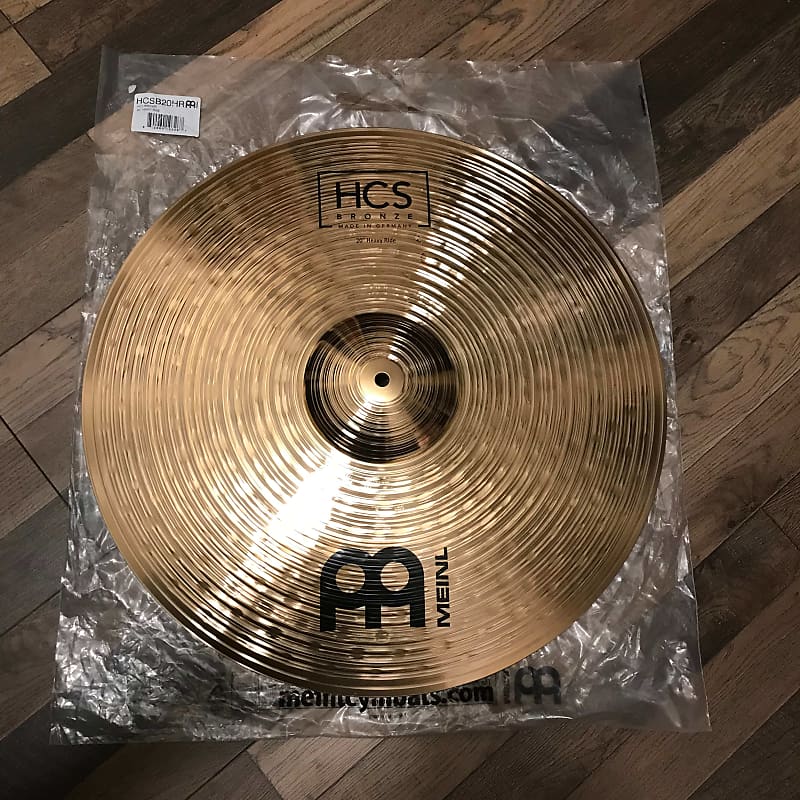  Meinl 20 Ride Cymbal - HCS Traditional Finish Brass for Drum  Set, Made in Germany, 2-YEAR WARRANTY (HCS20R) : Musical Instruments