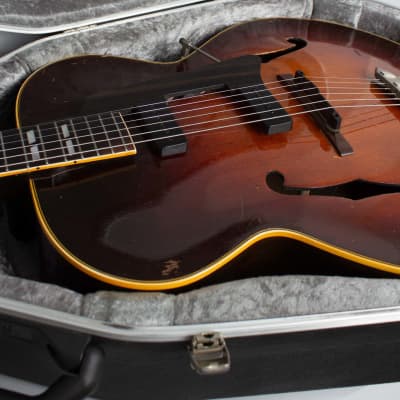 Gibson  L-7 Dual Floating Pickup Arch Top Acoustic Guitar (1947), ser. #A-1020, molded plastic hard shell case. image 12