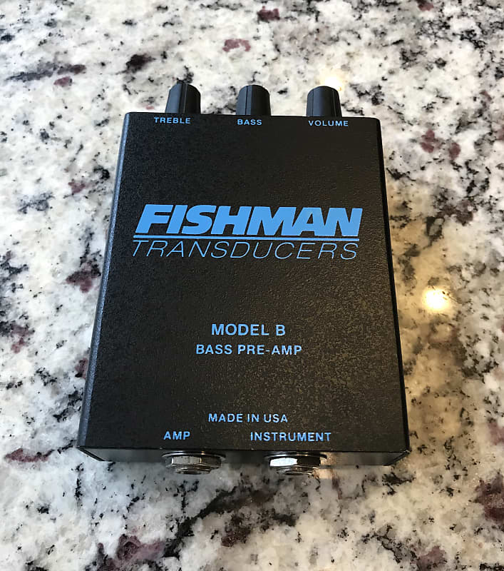 Fishman Transducers Model B Acoustic Bass PreAmp 1993 USA Reverb