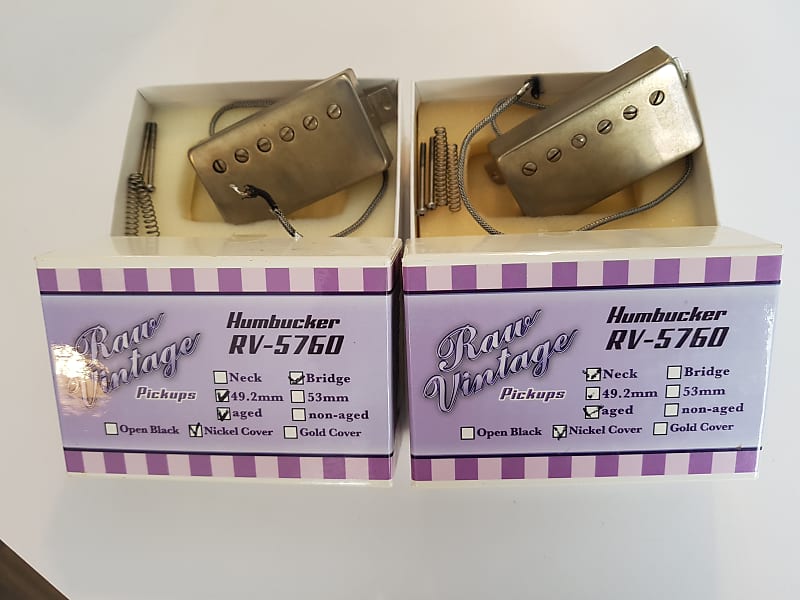 Raw Vintage Humbucker-Set RV-5760 / Nickel aged | Reverb Australia