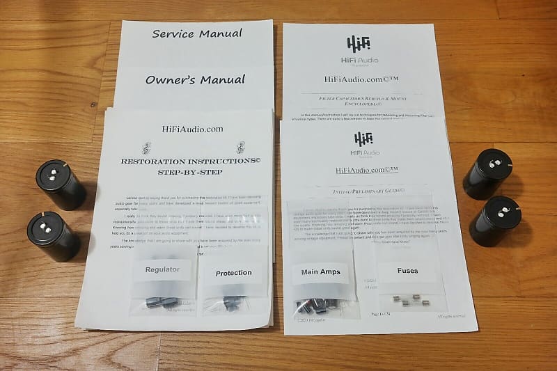 Nikko alpha II restoration kit filter capacitor repair rebuild fix  			