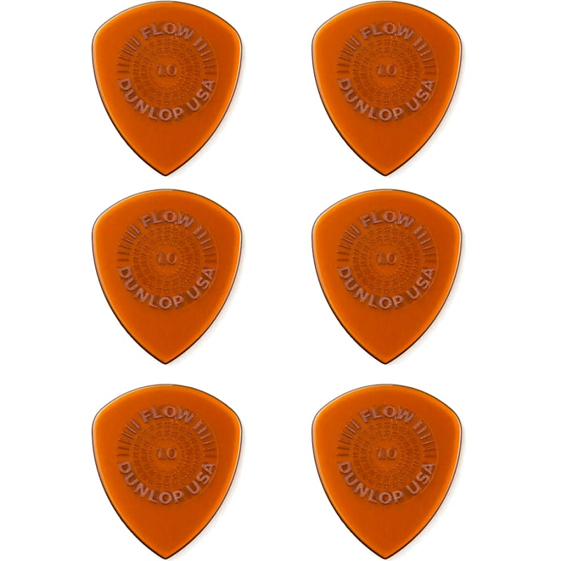 Dunlop 549P10 1.0 Flow Standard Grip 1.0mm Guitar Pick - 6 Pack image 1