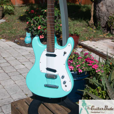 Mosrite Mark II Reissue - Surf Green - Made In Japan - Killer Tone! PRO SETUP - DEMO Video image 5