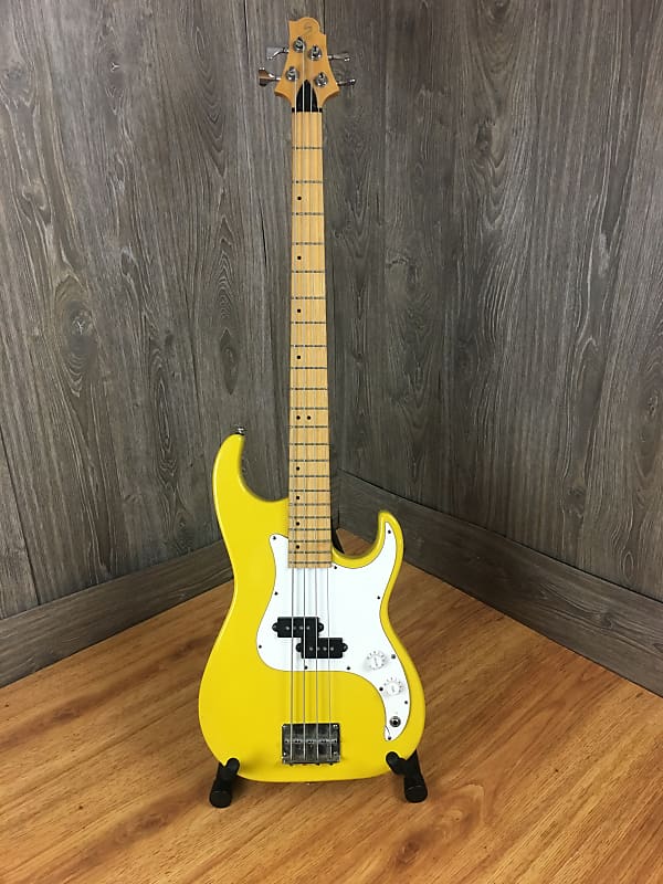 Greg Bennett Corsair 4 String Bass Yellow | Reverb