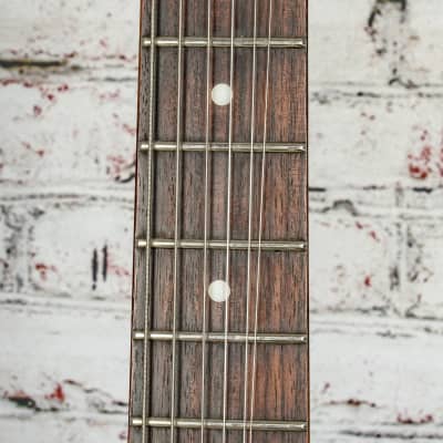 Oscar Schmidt - OE-30 Delta King - Semi-Hollow Body HH Electric Guitar, Trans Blue - x1996 - USED image 5