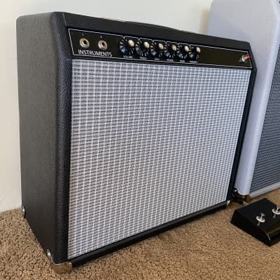 '64 Princeton Reverb 14 Watt 1x10" Hand Wired Tube Amp Guitar Combo Black Face Made in USA image 3