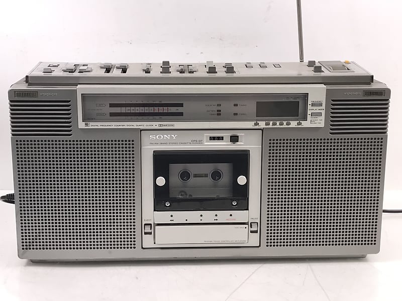 Sony CFS-D7 Rare Vintage Boombox Cassette Recorder