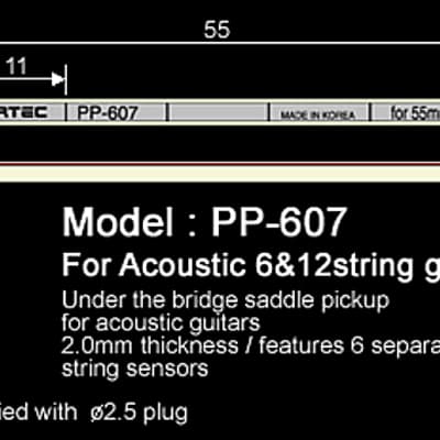 ARTEC FSE3-TN Slim Acoustic Guitar 3 Band Equalizer EQ Preamp w/ Tuner & Piezo Pickup image 2