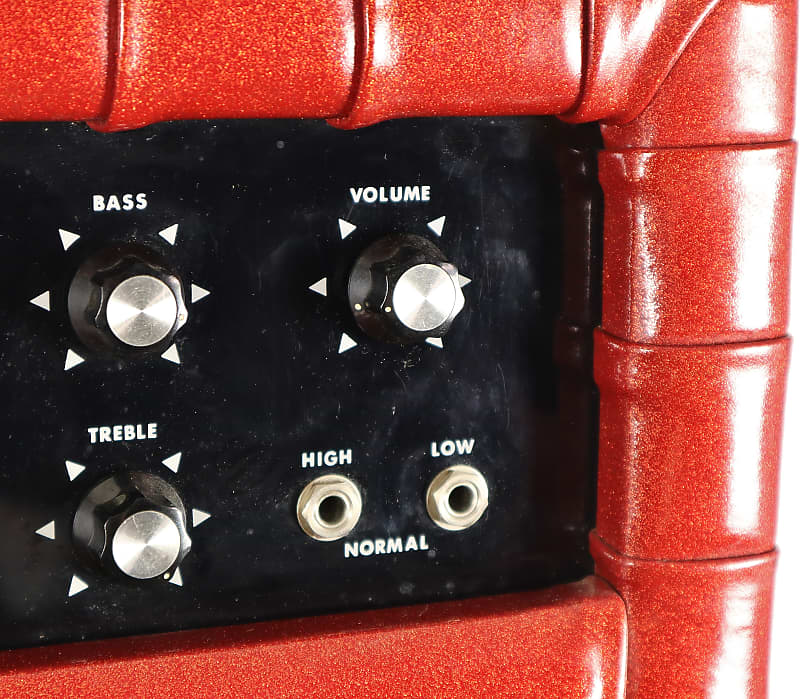 Vintage Kustom K100 Red Sparkle Tuck & Roll Guitar & Bass 2x12 Amplifier  Stack
