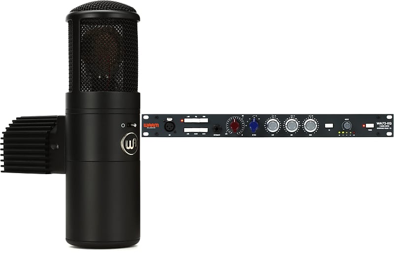 Warm Audio WA-8000 Large-diaphragm Tube Condenser Microphone  Bundle with Warm Audio WA73-EQ Microphone Preamp & EQ image 1