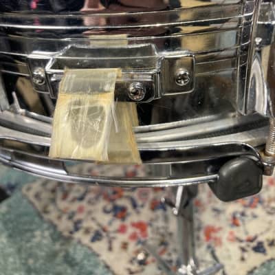 Yamaha 14x5" Steel Shell Snare Drum, No Badge 1980s - Chrome image 14