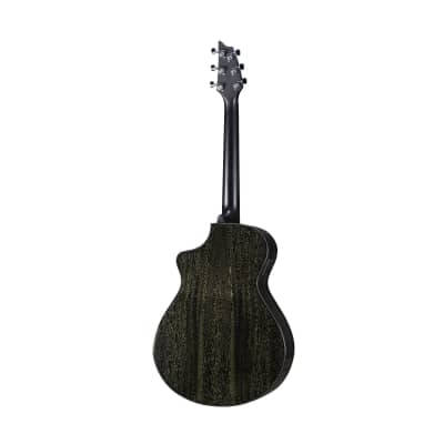 Breedlove Rainforest S Concert CE African Mahogany Soft Cutaway 6-String Acoustic Electric Guitar with  Fishman Presys I Electronics (Black Gold) image 5