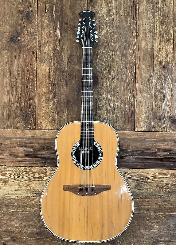 Ovation Matrix 1738 12 String Acoustic guitar 1970's - Natural image 1