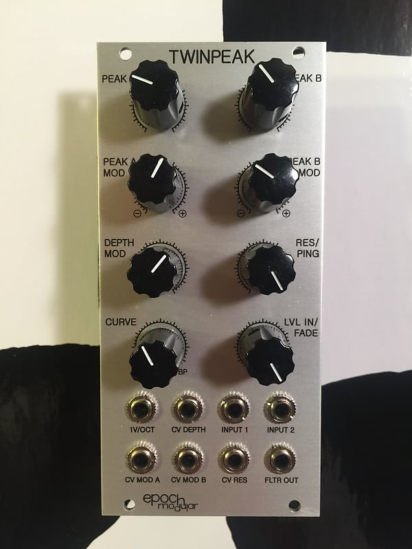 epoch modular TWINPEAK モジュラーシンセ Epoch Modular Twin Peak Filter V1 2010s - Silver | Reverb