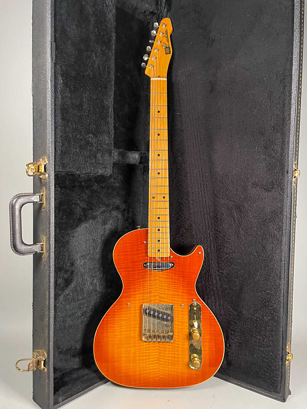 1983 Strings & Things Bluesmaster Custom Sunburst w/HSC image 1