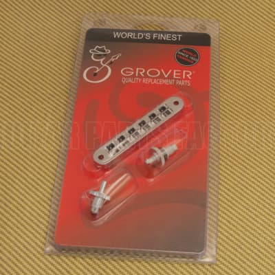 520C Grover Chrome Nashville Tune-o-matic Guitar Bridge Retro Fits USA Gibson for sale