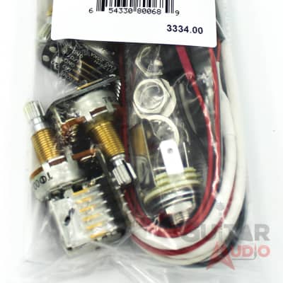 EMG 1 or 2 Pickups SHORT SHAFT Conversion Wiring Kit, PPP W/Push/Pull(3334.00) image 1