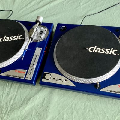 Vestax PDX-a1S turntable x2 (ltd Blue) w/ Ortofon Concorde twin DJ 