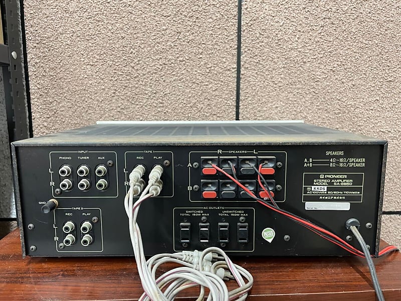 【SA-6850】PIONEER STEREO AMPLIFIER MODEL Pioneer - Vintage Audio Setup (SA-6850, TX-660II, CT-4