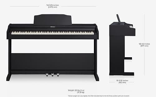 Roland RP102 Digital Console Piano Black 88 Key | Guitar Center