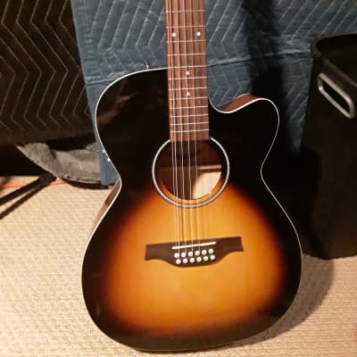 Seagull Performer CW Folk Flame Maple High Gloss QIT Acoustic | Reverb