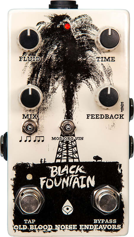 Old Blood Noise Black Fountain V3 Delay Pedal w/ Tap Tempo image 1