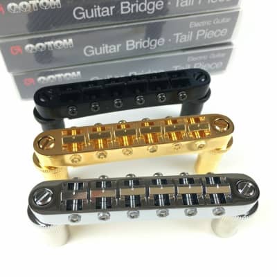 GOTOH Tune-O-Matic bridge GE103B-T Saddle T Electric Guitar Bridge For LP SG for sale