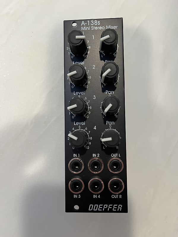 Doepfer A-138s Mini Stereo Mixer - black | Reverb Doepfer A-138s Mini Stereo Mixer - black | Reverb