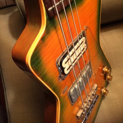 The first Hamer Standard Bass! Custom Built for Cheap Trick’s Tom Petersson  1974 Green Sunburst image 17