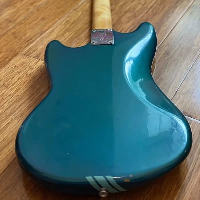 Original Vintage 1969 USA Fender Mustang Lake Placid Blue Competition Burgundy w/ OHSC. Kurt Cobain Nirvana image 24