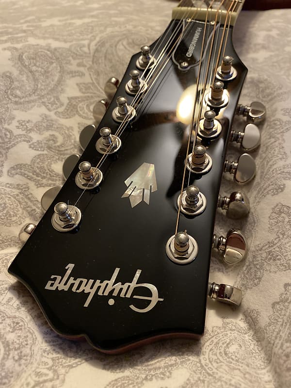 Epiphone Hummingbird 12 String 2022 - Cherry burst image 1