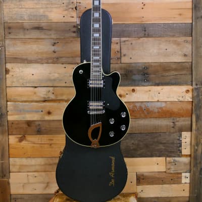 DeArmond M75 Electric Guitar - Black- with DeArmond Hardshell Case