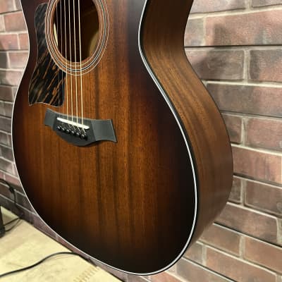 Taylor 324ce Grand Auditorium All Mahogany V-Class Acoustic-Electric Guitar Left-Handed image 4
