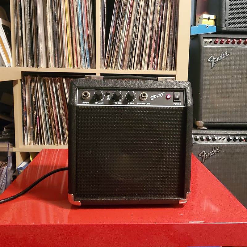 Fender Squire SP-10 Electric Guitar Amp 2000s? *READ* Black Mini Practice Amplifier image 1