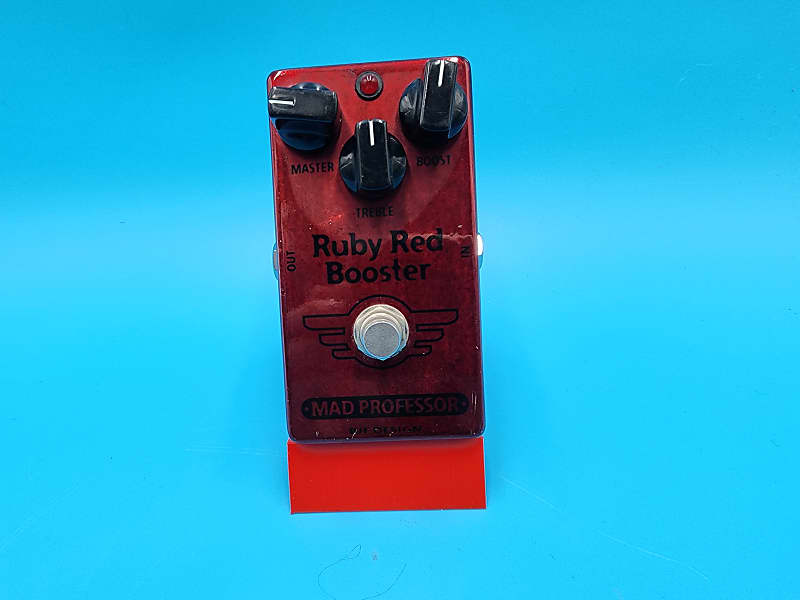 BJF Design Mad Professor Ruby Red Booster Guitar Effect Pedal Bass Buffer Treble image 1