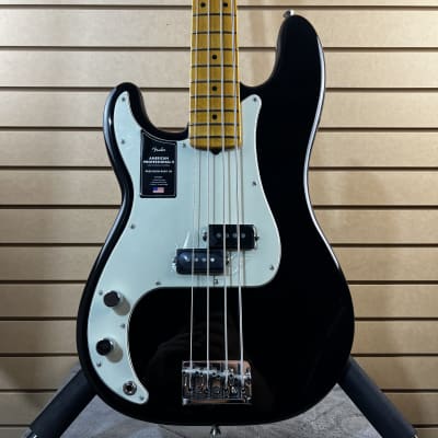 Fender American Professional II Precision Bass LH - Black w/ Maple FB + OHSC & PLEK*D #107 image 1