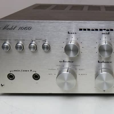 MARANTZ 1060 CHAMPAGNE FACE INTEGRATED AMPLIFIER SERVICED FULLY RECAPPED +MANUAL image 6