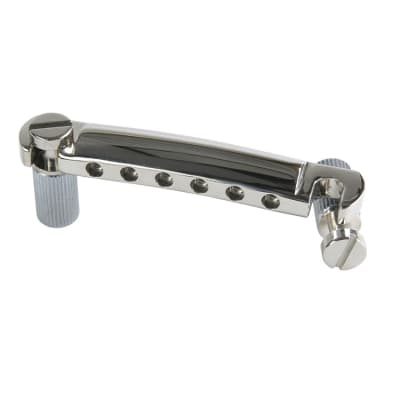 Gibson PTTP-010 Chrome Stopbar Tailpiece With Studs & Inserts image 5