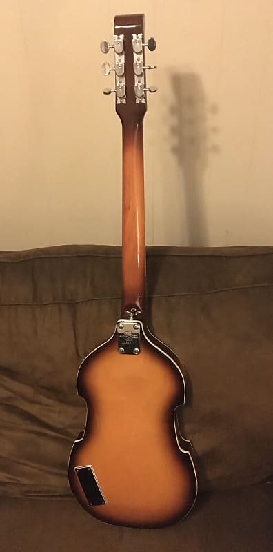 Vintage Conrad 40175 60's Violin Shaped Guitar Tobacco