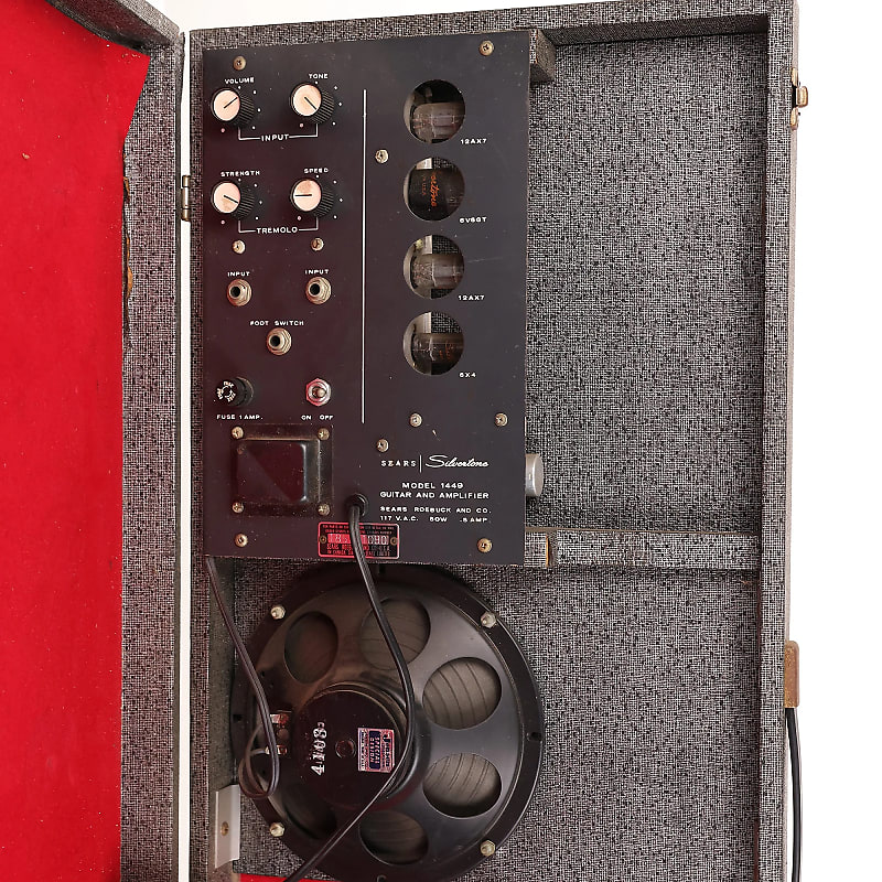 Silvertone 1448 with Case Amp  image 8