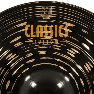 Meinl Classics Custom Dark Hi Hat Cymbals 15" image 10