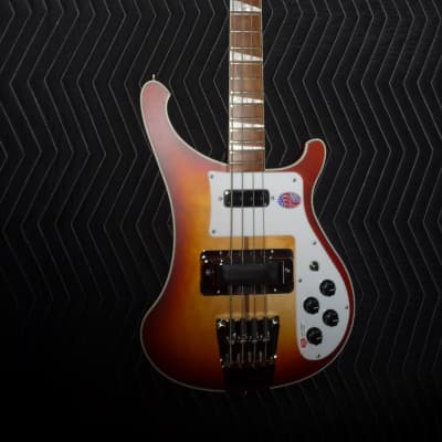 2023 Limited Edition Rickenbacker 4003 CB AUT Bass - SATIN Autumnglo - Checkerboard Binding image 23