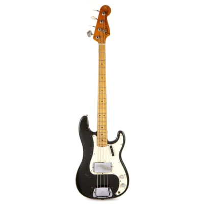 Vintage Fender Precision Bass Custom Color Black 1970 image 3