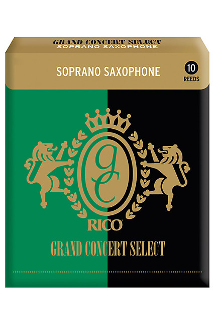 Rico Grand Concert Select Soprano Saxophone Reeds, Strength 3.0, 10-pack image 1