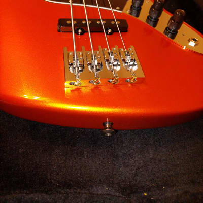 Mike Lull  V-4 Jazz Bass  2020 - Candy Orange image 6