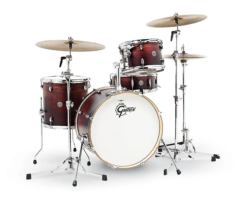 Gretsch CT1-J404-SAF Catalina Club 4 Piece Shell Pack (20/12/14/14SN) - Satin Antique Fade image 1