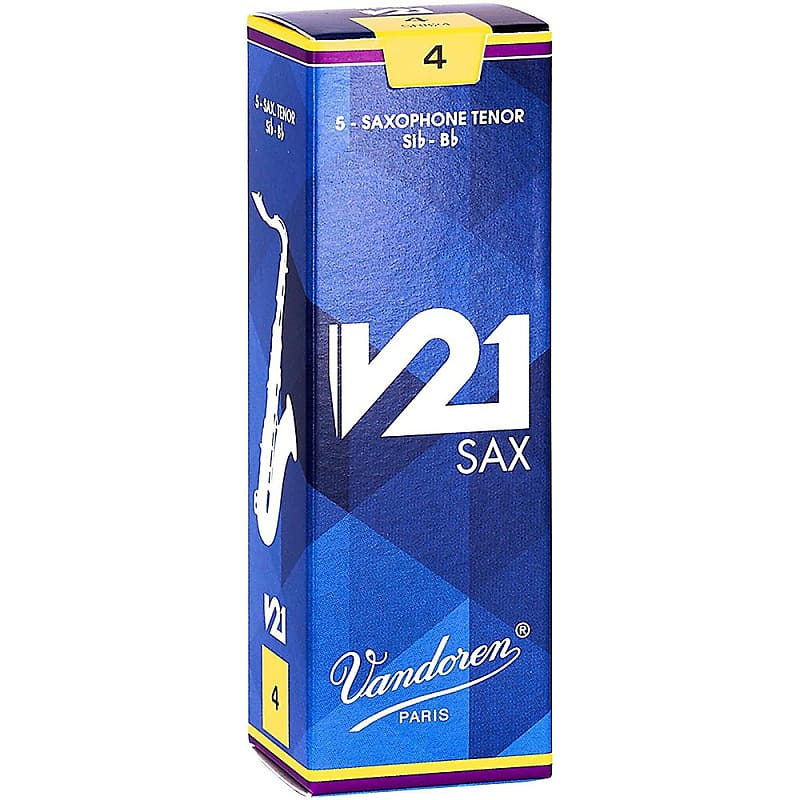Vandoren V21 Tenor Saxophone Reeds, Box of 5 4 Reverb