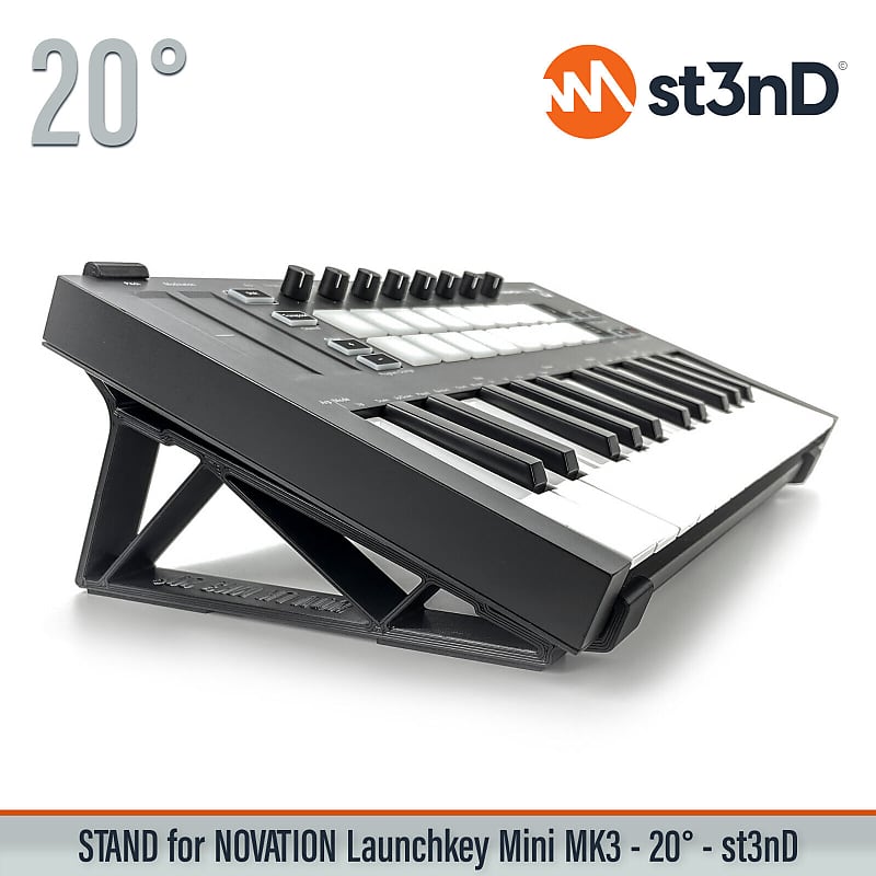 STAND for NOVATION LAUNCHKEY MINI MK3 - 20° - st3nD - 3D Printed