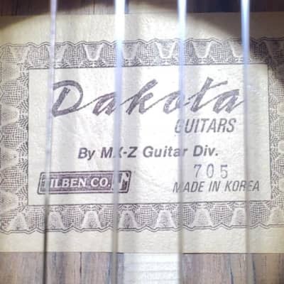 Dakota Classical  Guitar1990s - Korean Made image 3