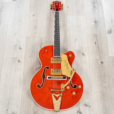 Gretsch G6120TG Players Edition Nashville Hollow Body Guitar, Orange Stain image 3
